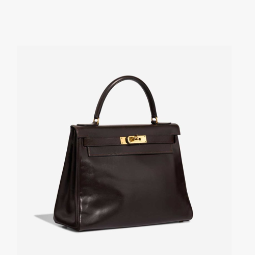 Hermes Kelly 28 Box Ebene Gold