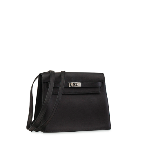 Hermes Kelly Danse Swift Noir Silver
