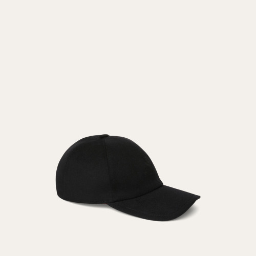 Loro Piana Baseball Cap Cashmere - Storm System Black