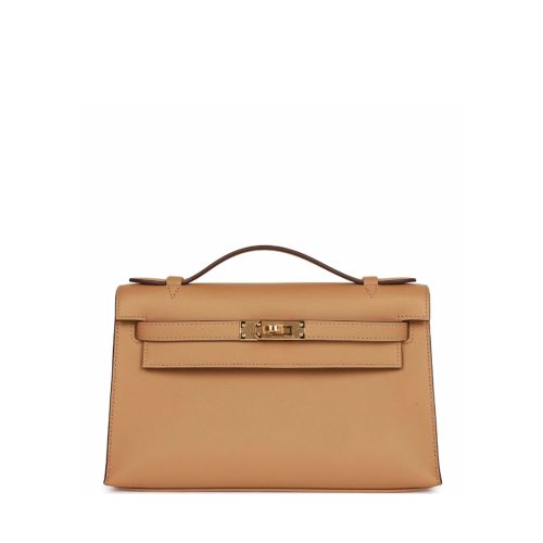 Hermes Mini Kelly I Swift Biscuit Gold