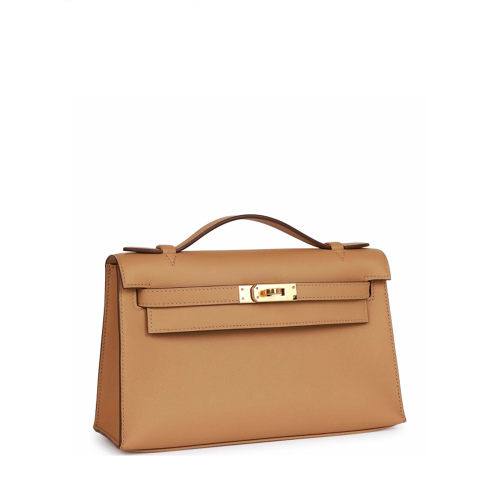 Hermes Mini Kelly I Swift Biscuit Gold