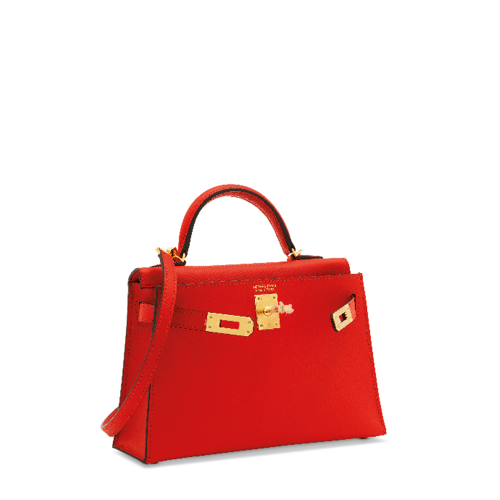 Hermes Kelly II Mini Epsom Rouge Tomate Gold