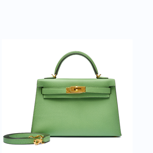 Hermes Kelly II Mini Epsom Vert Criquet Gold
