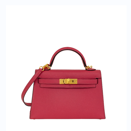 Hermes Kelly II Mini Epsom Orange H Silver
