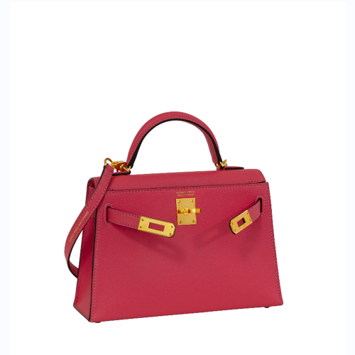 Hermes Kelly II Mini Epsom Orange H Silver