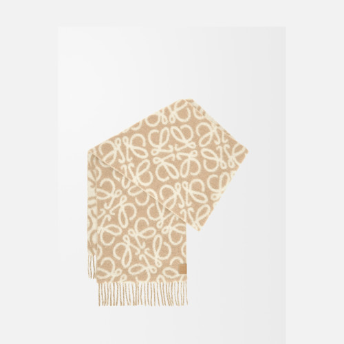 Loewe Anagram scarf in alpaca and wool blend