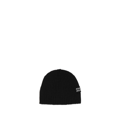 Miu Miu Wool and cashmere beanie Camel