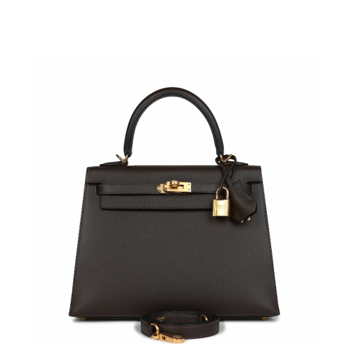 Hermes Kelly 25 Epsom Ebene Gold