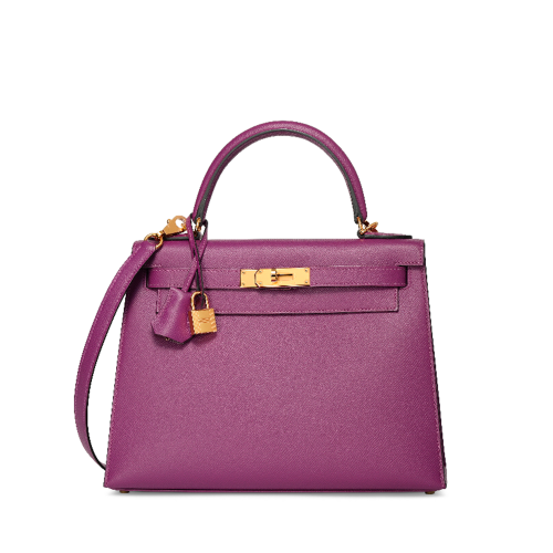 Hermes Kelly 28 Epsom Anemone Gold
