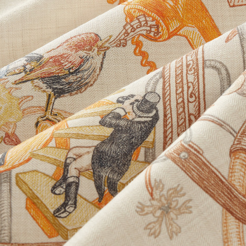 Hermes Le Monde dHermes shawl 140