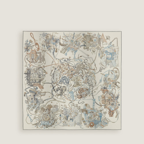 Hermes Le Monde dHermes shawl 140