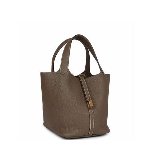 Hermes Picotin 22 Clemence Etoupe Gold