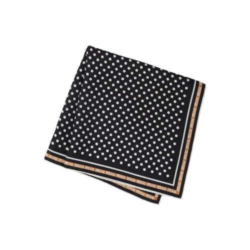 Miu Miu Printed twill scarf