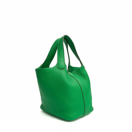 Hermes Picotin 18 Clemence Bambou Silver