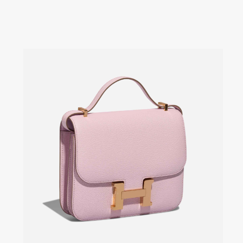 Hermes Constance 19 Chevre Mysore Mauve Pale Gold