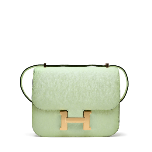 Hermes Constance 19 Epsom Vert Fizz Gold