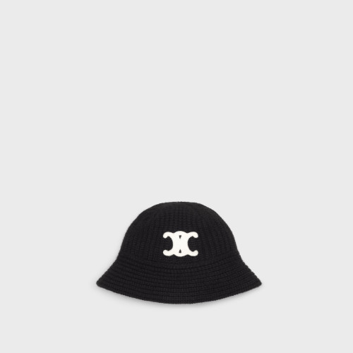 Celine TRIOMPHE CLOCHE BEANIE IN CASHMERE