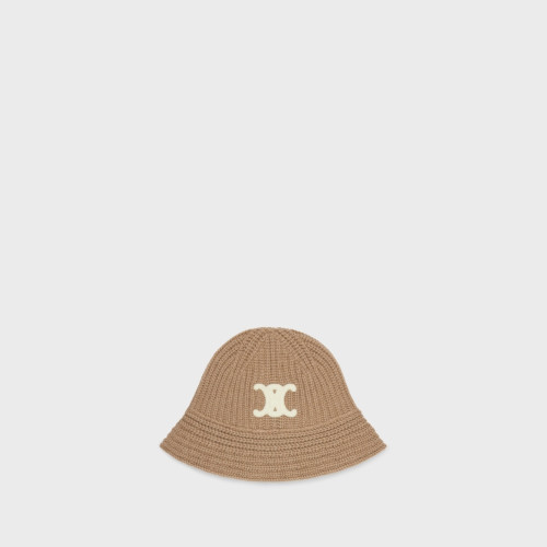 Celine TRIOMPHE CLOCHE BEANIE IN CASHMERE