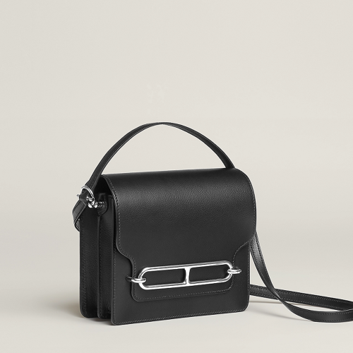 Hermes Roulis Mini Noir Silver