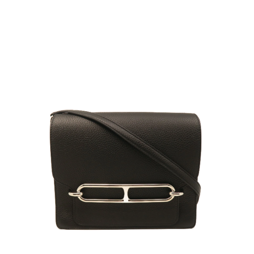 Hermes Roulis 23 Noir Silver