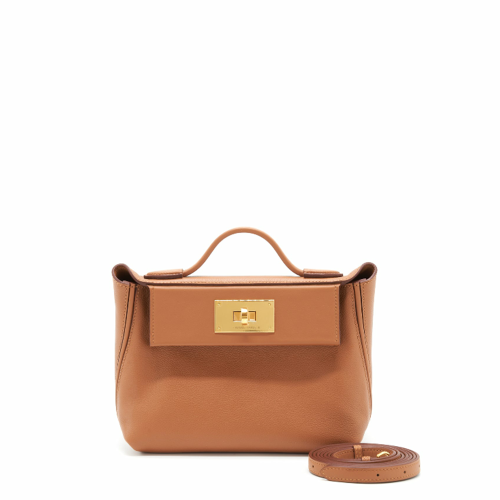 Hermes 2424 Mini Evercolor Swift Gold Gold