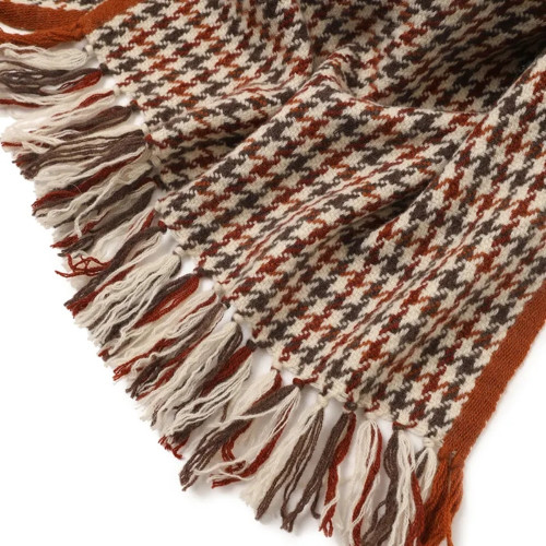 Loro Piana Fall Rhapsody Cashmere Houndstooth Scarf