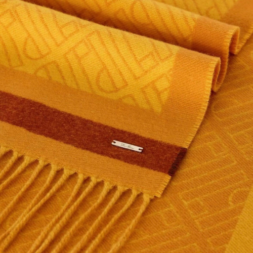 Loro Piana LP Logo Outline Cashmere Scarf