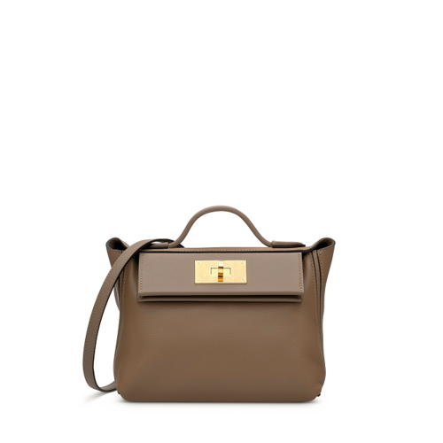 Hermes 2424 Mini Evercolor Swift Beige de Weimer Etoupe