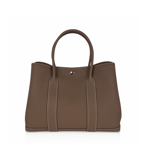 Hermes Garden Party 36 Negonda Etoupe Silver