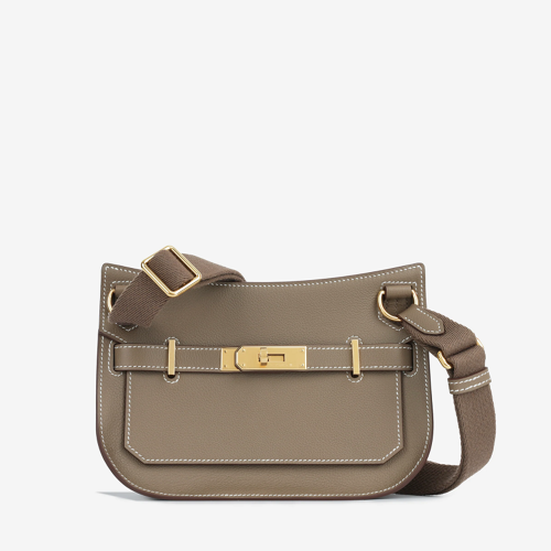 Hermes Jypsiere mini bag Etoupe Gold