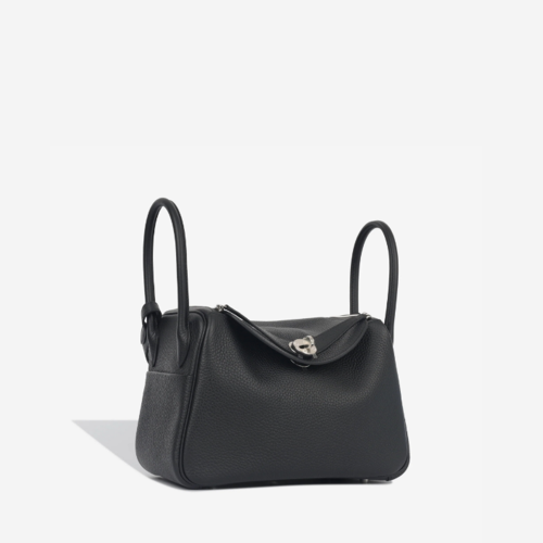Hermes Lindy 26 Clemence Noir Silver