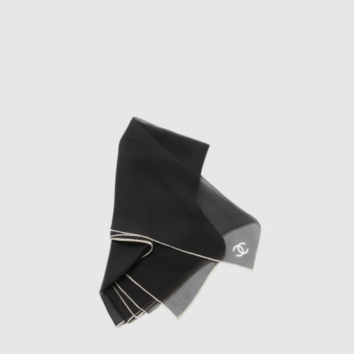 CHANEL Square Scarf Jacquard Silk Twill