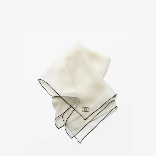 CHANEL Square Scarf Jacquard Silk Twill