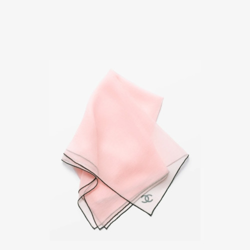 CHANEL Square Scarf Jacquard Silk Twill