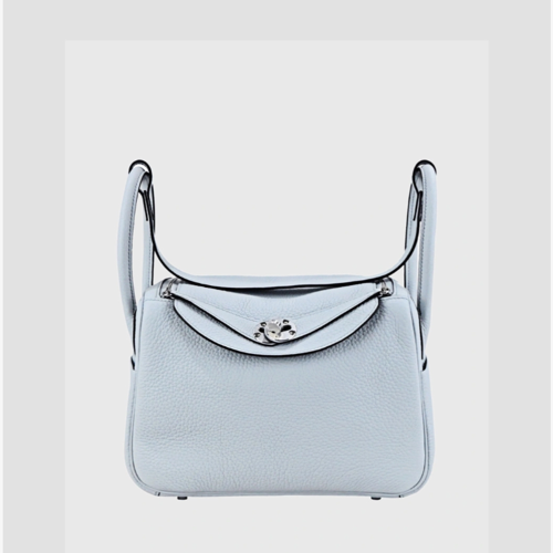 Hermes Lindy 26 Clemence Blue Pale Silver