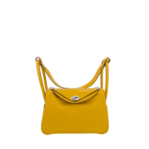 Hermes Lindy 26 Clemence Jaune Ambre Silver