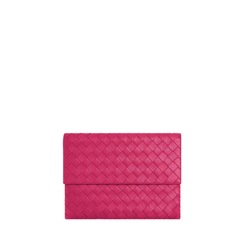 Bottega veneta Intrecciato Flap Pouch Clutch