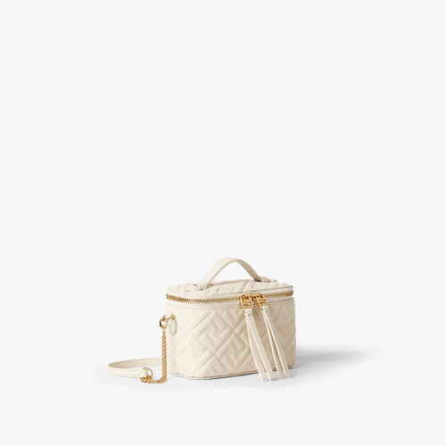 Fendi Vanity Camelia nappa leather mini-bag with FF motif